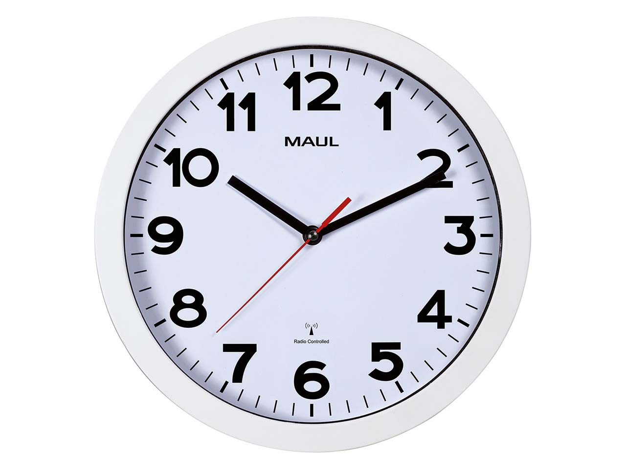 MAUL Wanduhr "MAULstep 40RC" silber