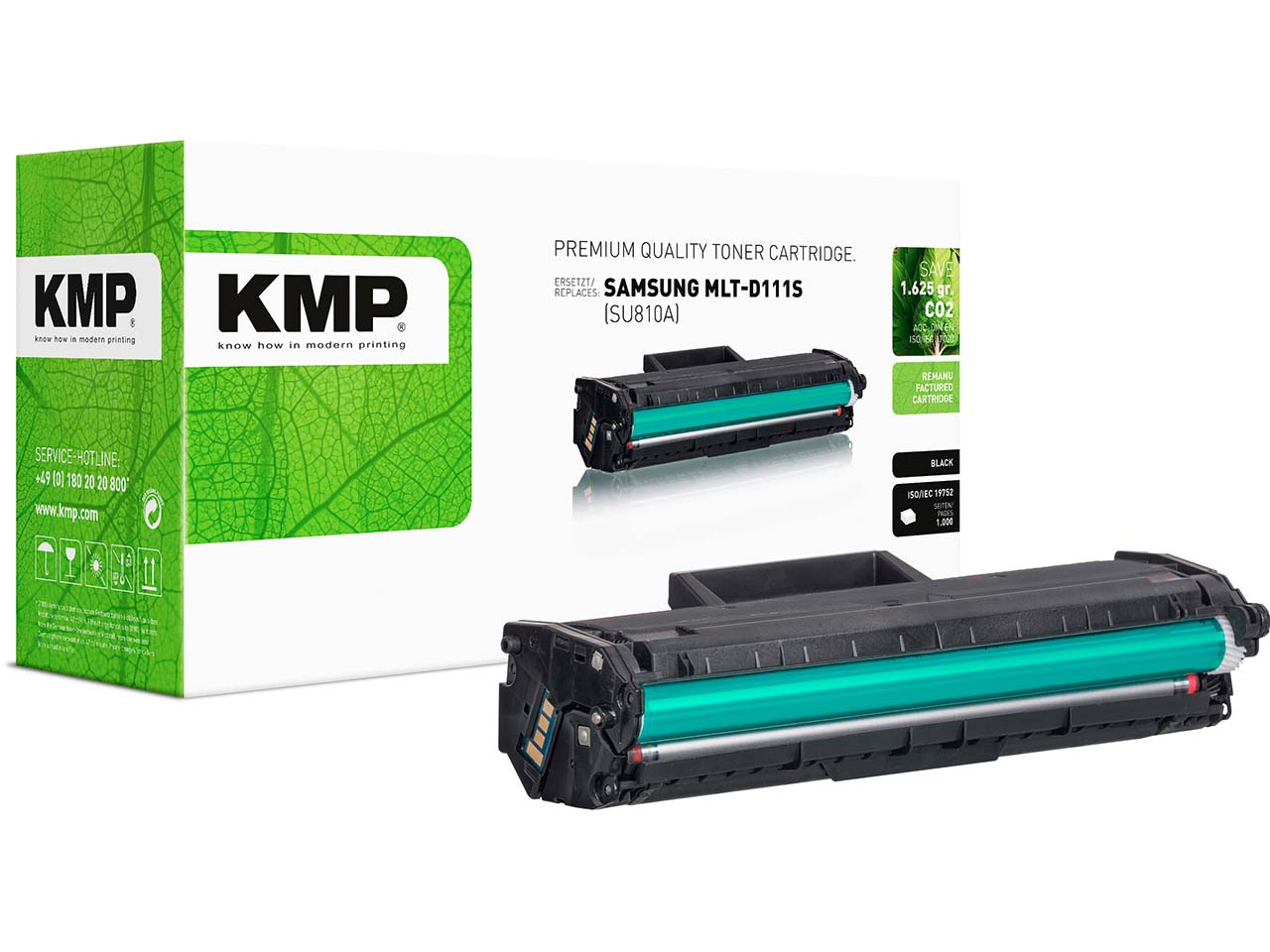 KMP Toner ersetzt Samsung MLT-D111S schwarz