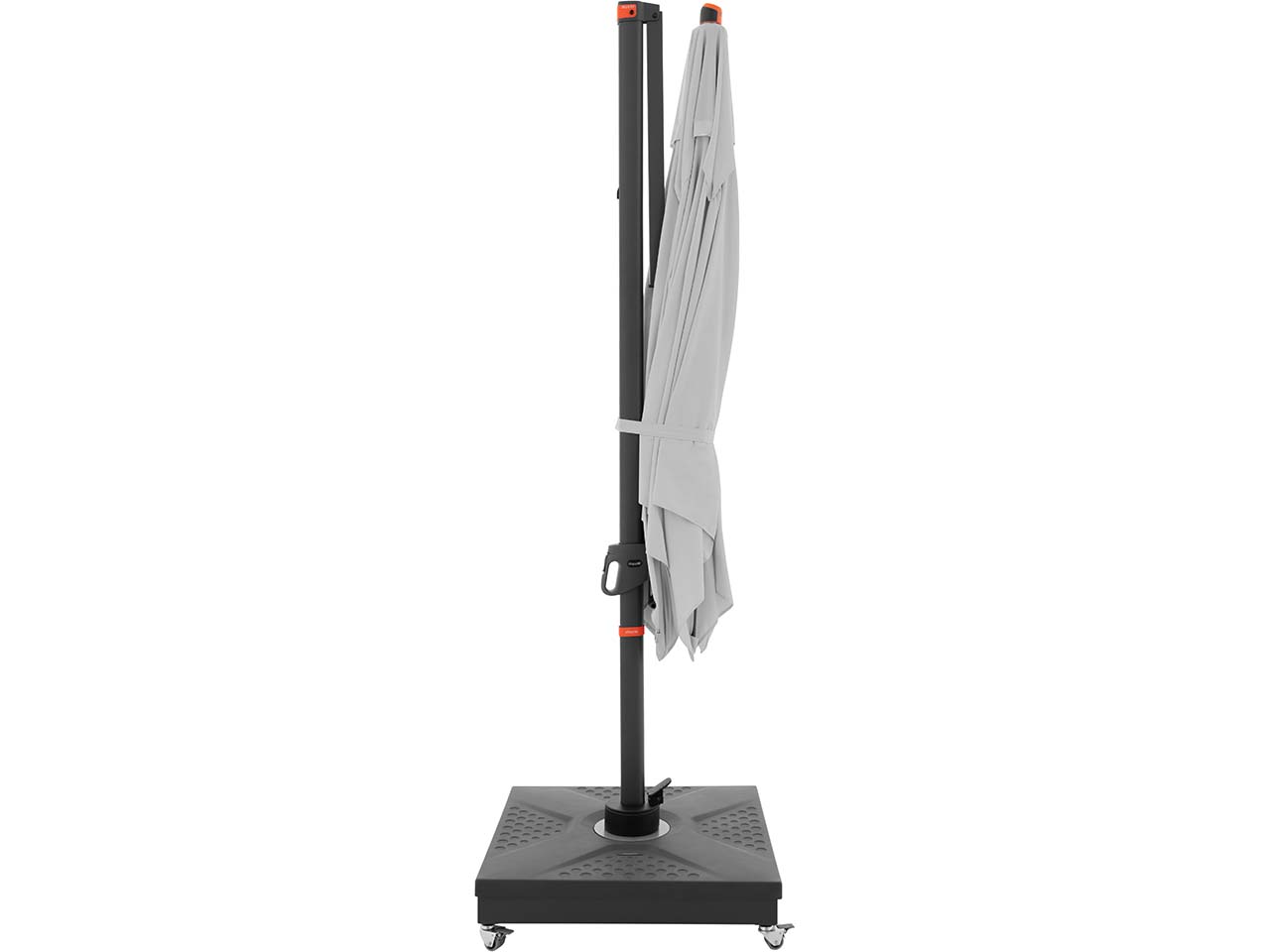 doppler Pendelschirm "myZone AX" 280 x 280 cm, hellgrau