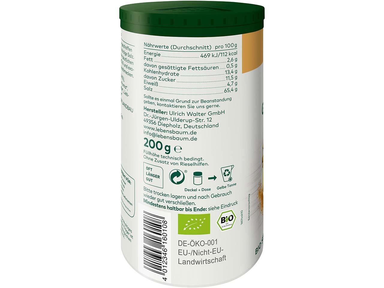 LEBENSBAUM Bio-Gewürzmischung "Pommes", 200 g
