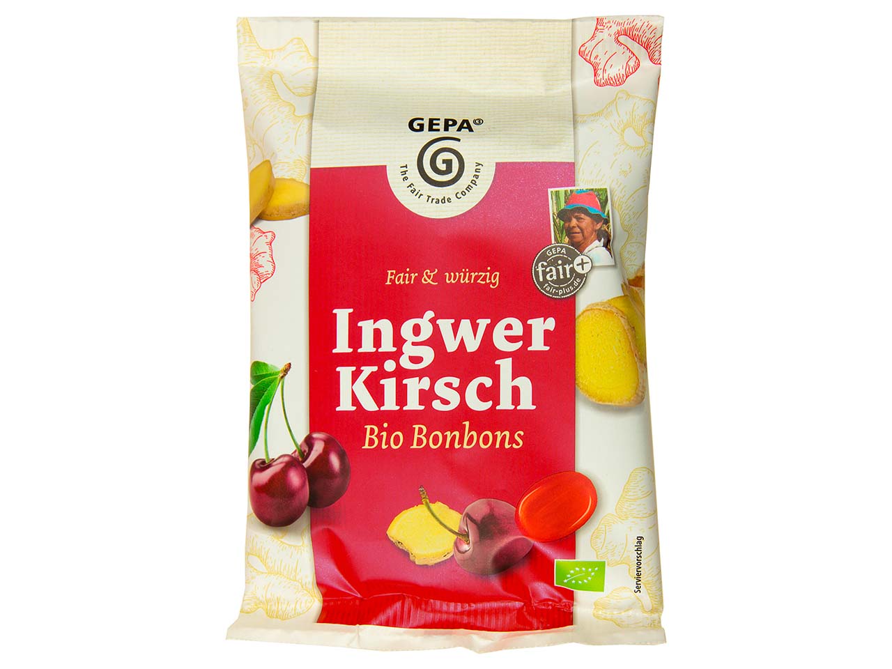 GEPA Bio-Bonbons "Ingwer Kirsch" 100 g