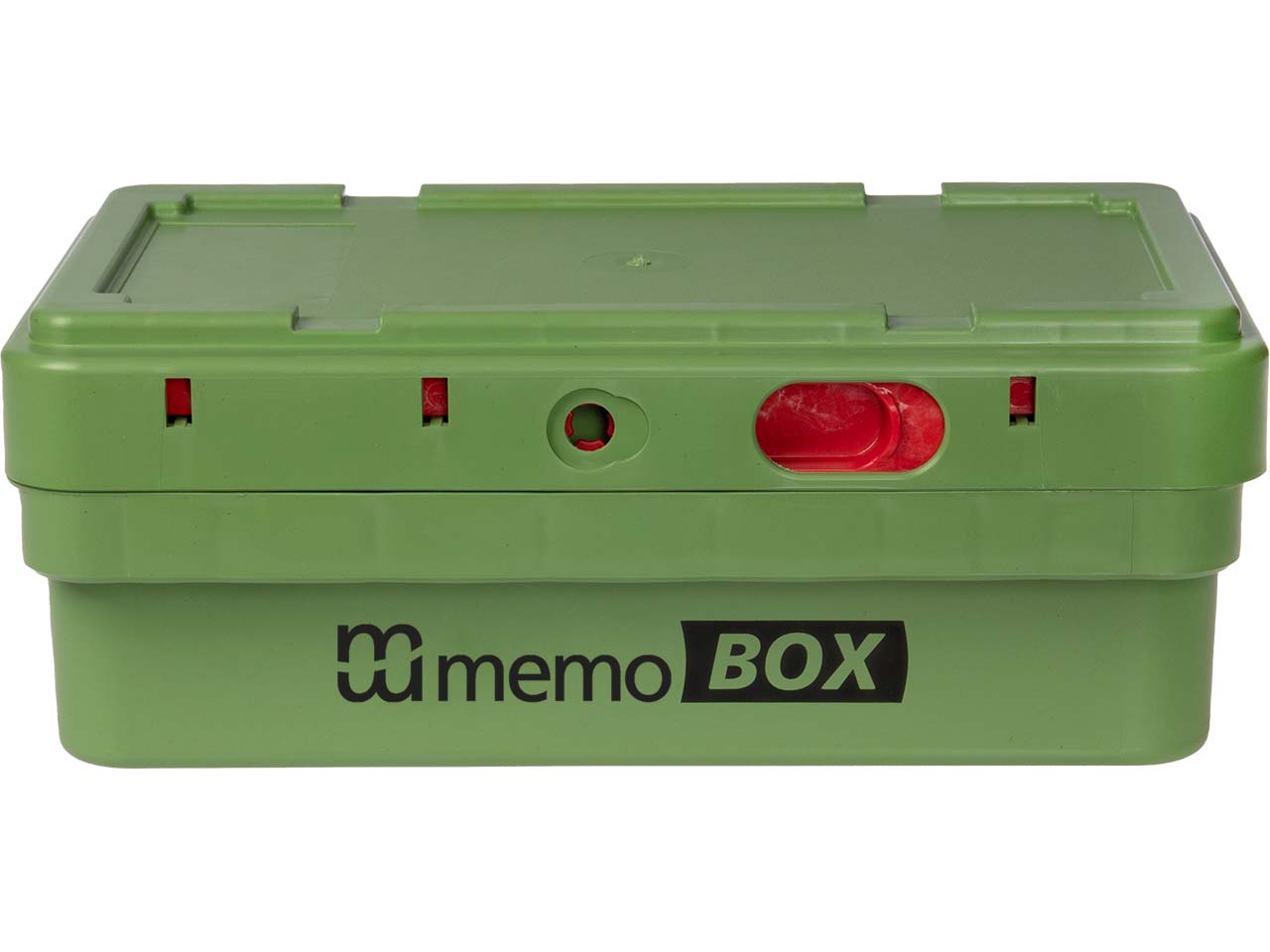 memo Stapel Box aus Recyclingkunststoff grün, Gr. S - ohne ETIKETT