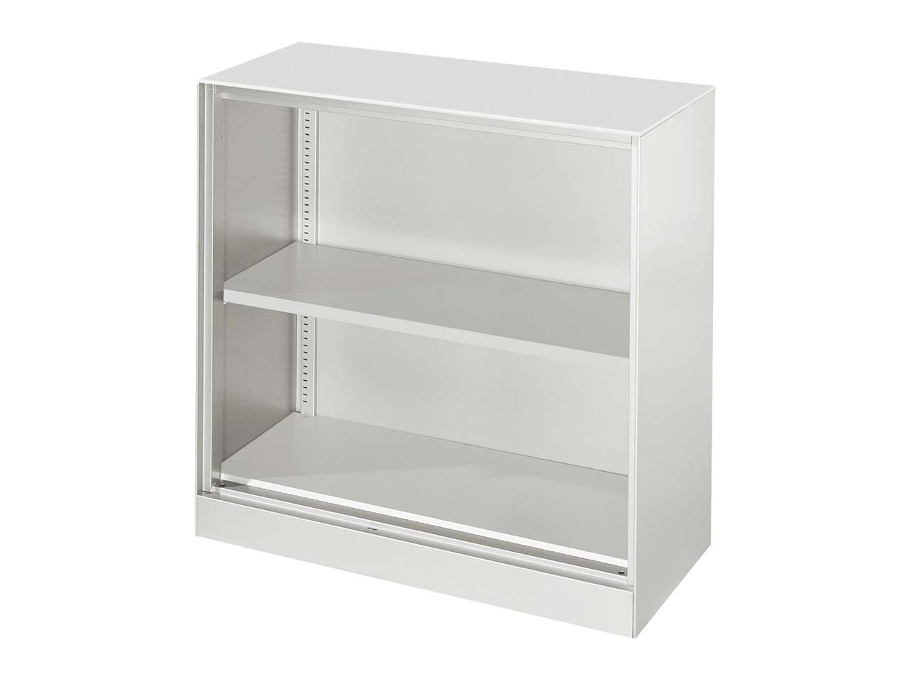 Regal "CONTACT", Höhe 91,5 cm  (BxT) 100 x 43,5 , silber