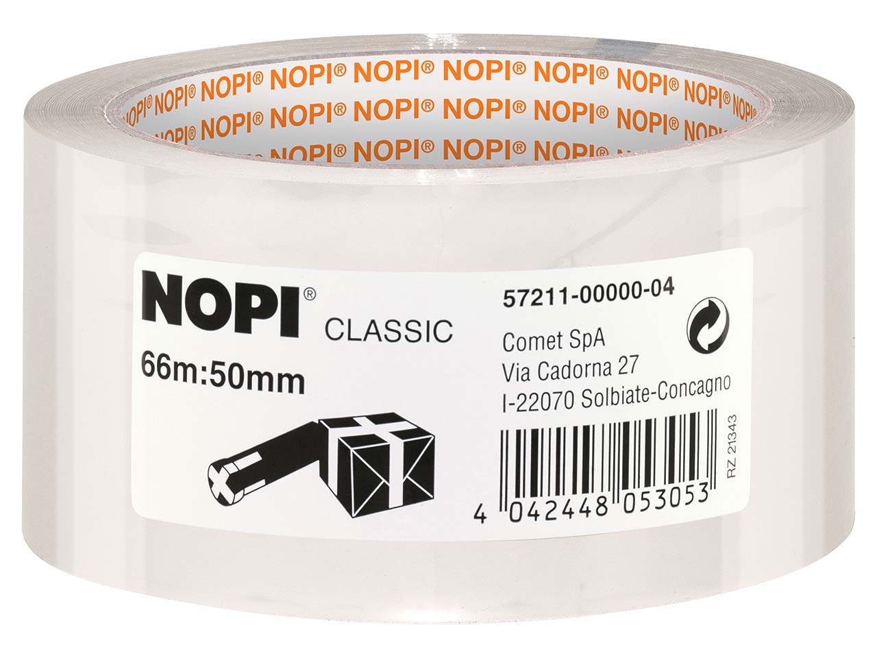 NOPI Packband 'Classic 4042', Stärke 52 µ, 50 mm x 66 m, transparent
