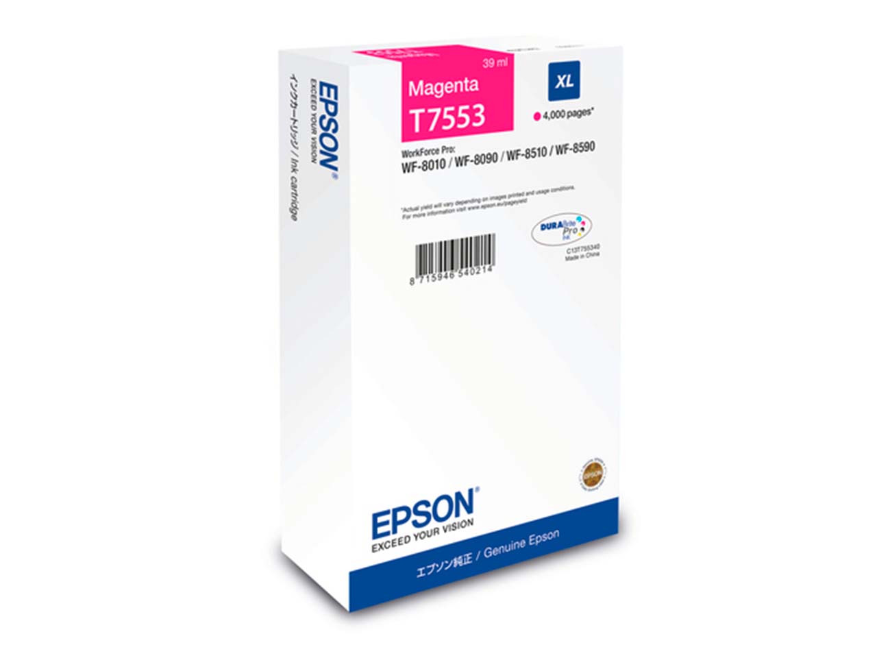 Epson Tintenpatrone T7553 XL magenta