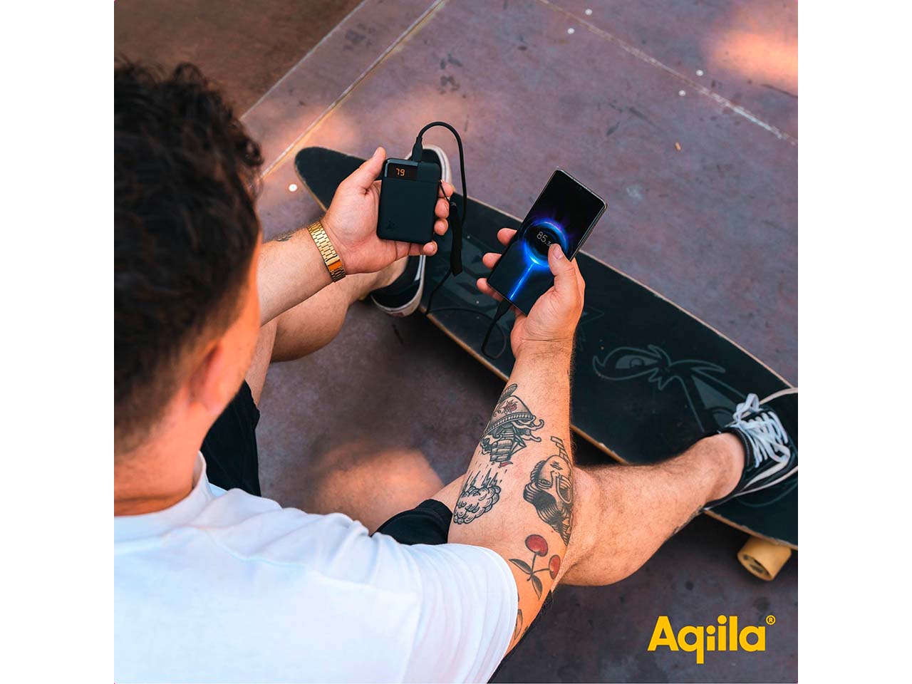 Aqiila Powerbank "Powerbird B5" 5.000 mAh, schwarz