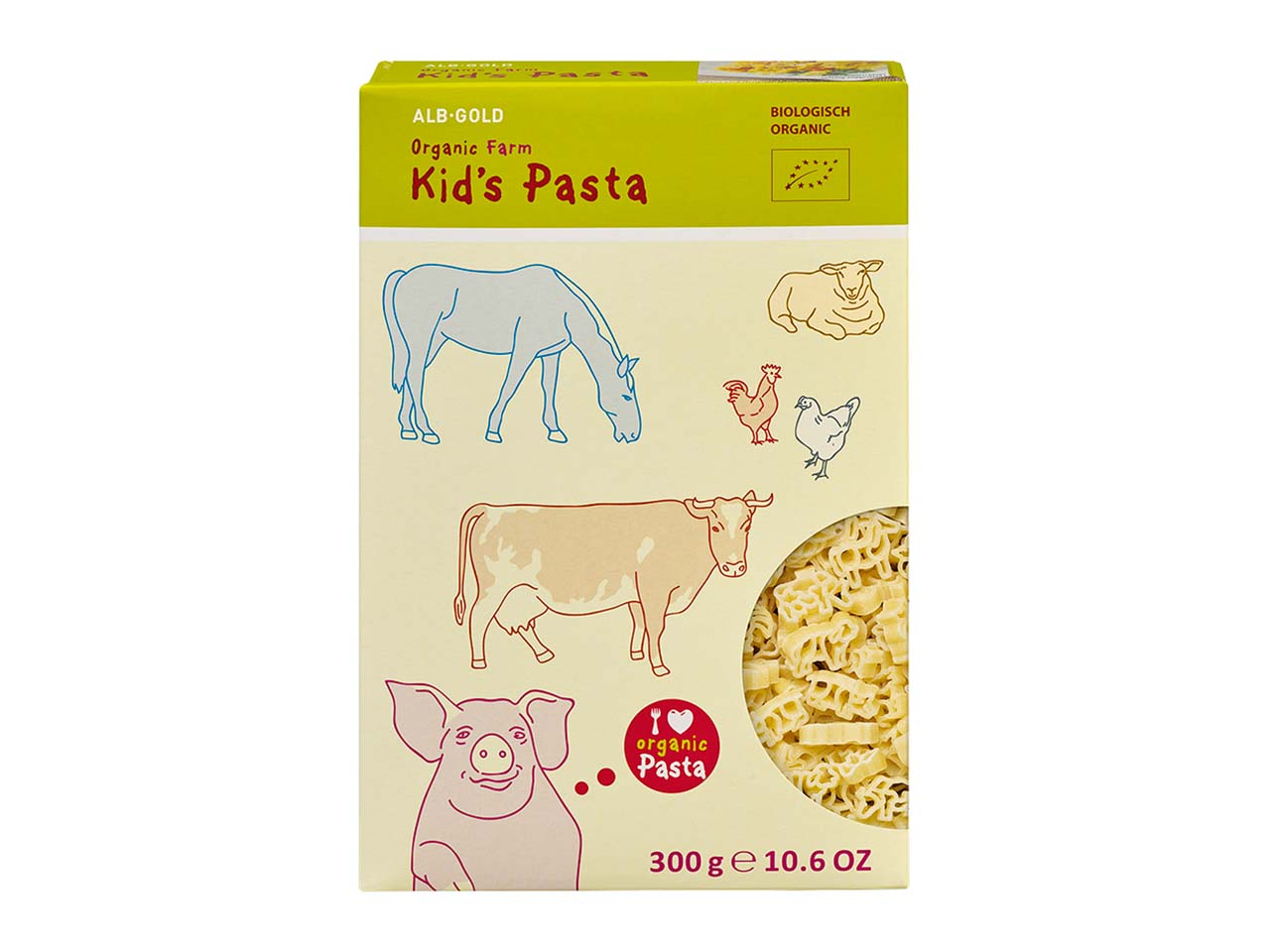 ALB-GOLD Bio-Pasta "Kid´s Farm", 300 g