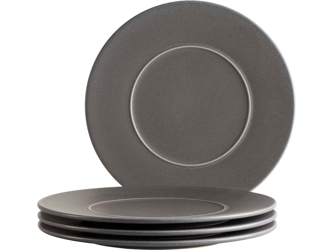 Mäser Speiseteller Set 4-tlg. "Unico" 28 cm, anthrazit