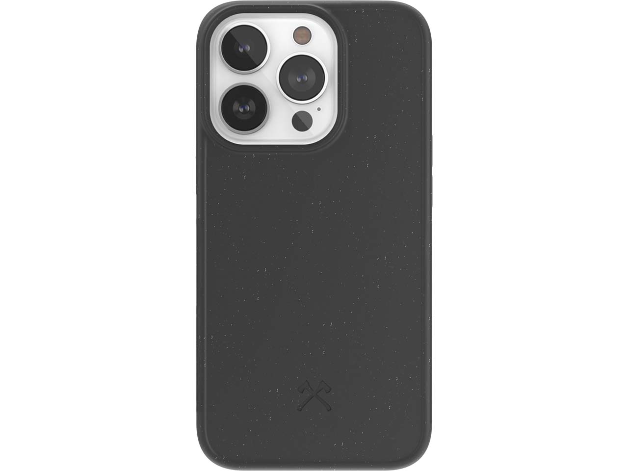 Woodcessories Smartphonehülle aus antibakt. Biokunststoff für iPhone 14 Pro, schwarz