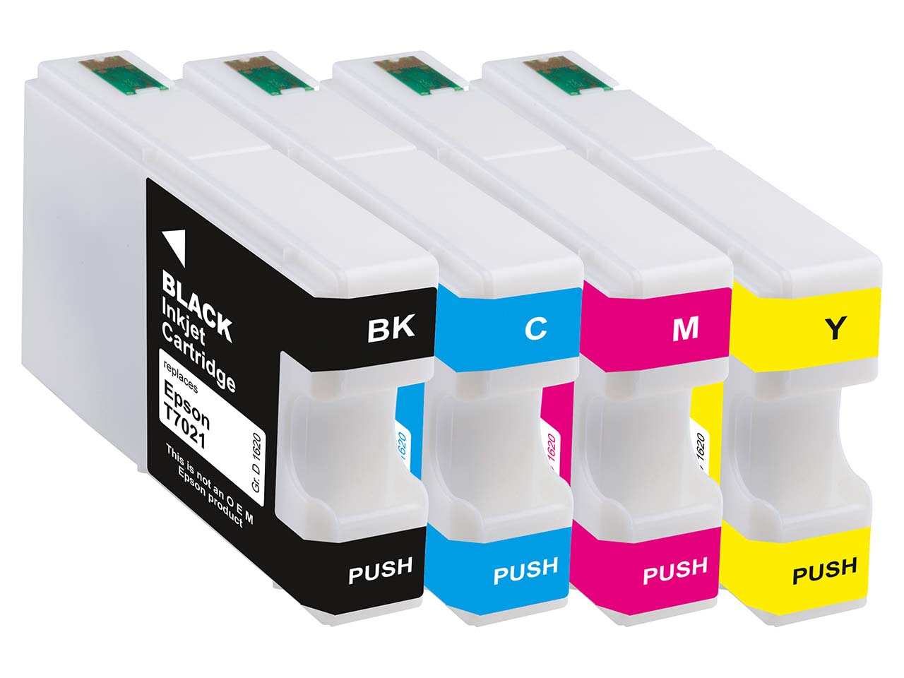 memo 4er Set Tintenpatronen ersetzt Epson T7021/T7022/T7023/T7024