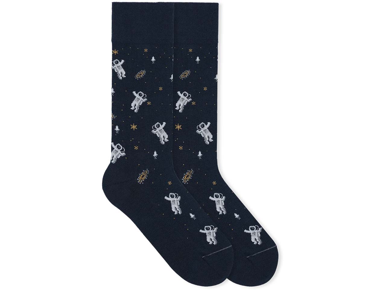VON JUNGFELD Bio-Socken "Astro", navyblau, Gr. 43/46