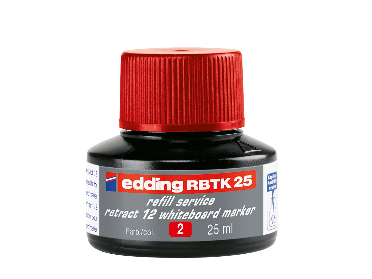 edding Nachfülltinte BTK25 für Whiteboard-Marker, rot
