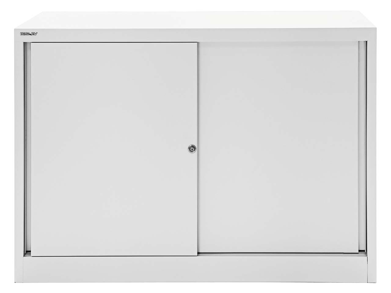 BISLEY Schiebetürenschrank "ECO" 2 OH, Breite 120 cm lichtgrau