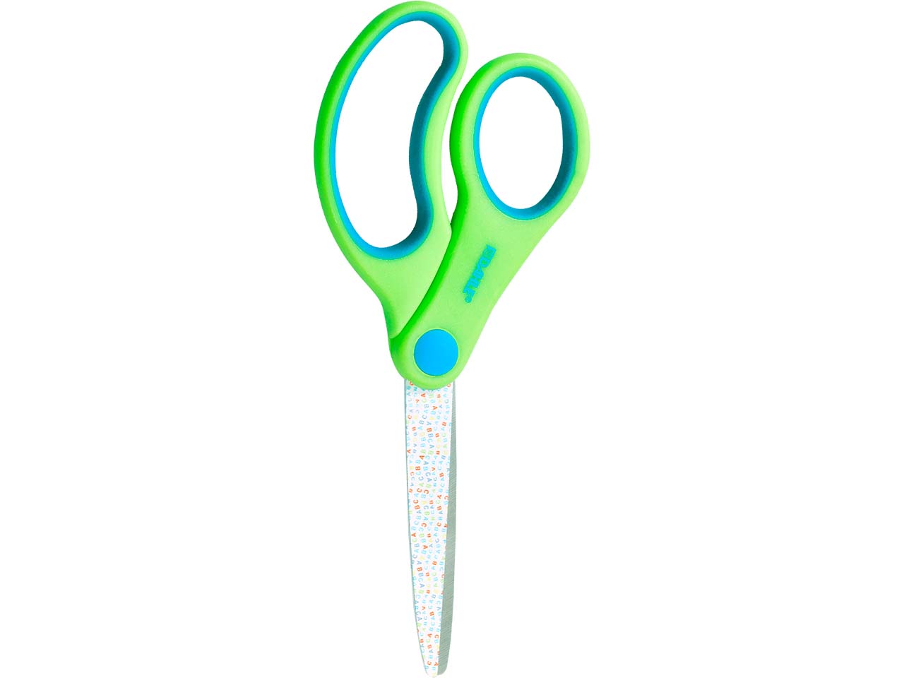 Dahle Kinderschere für Linkshänder*innen "ABC" rund, 14 cm, grün