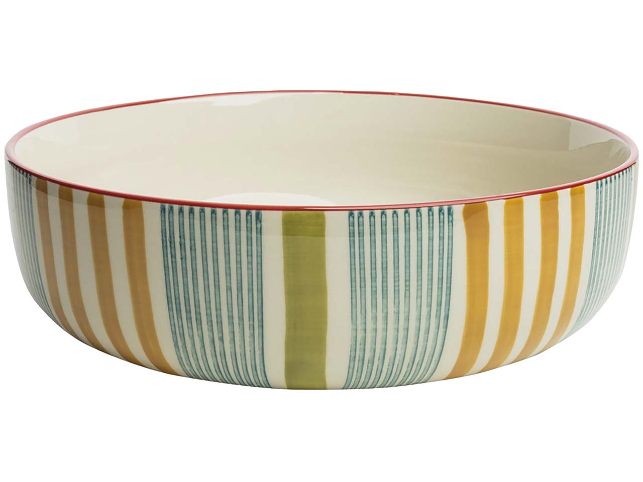 tranquillo Schüssel "STRIPES" aus Steingut Ø 30 cm, bunt