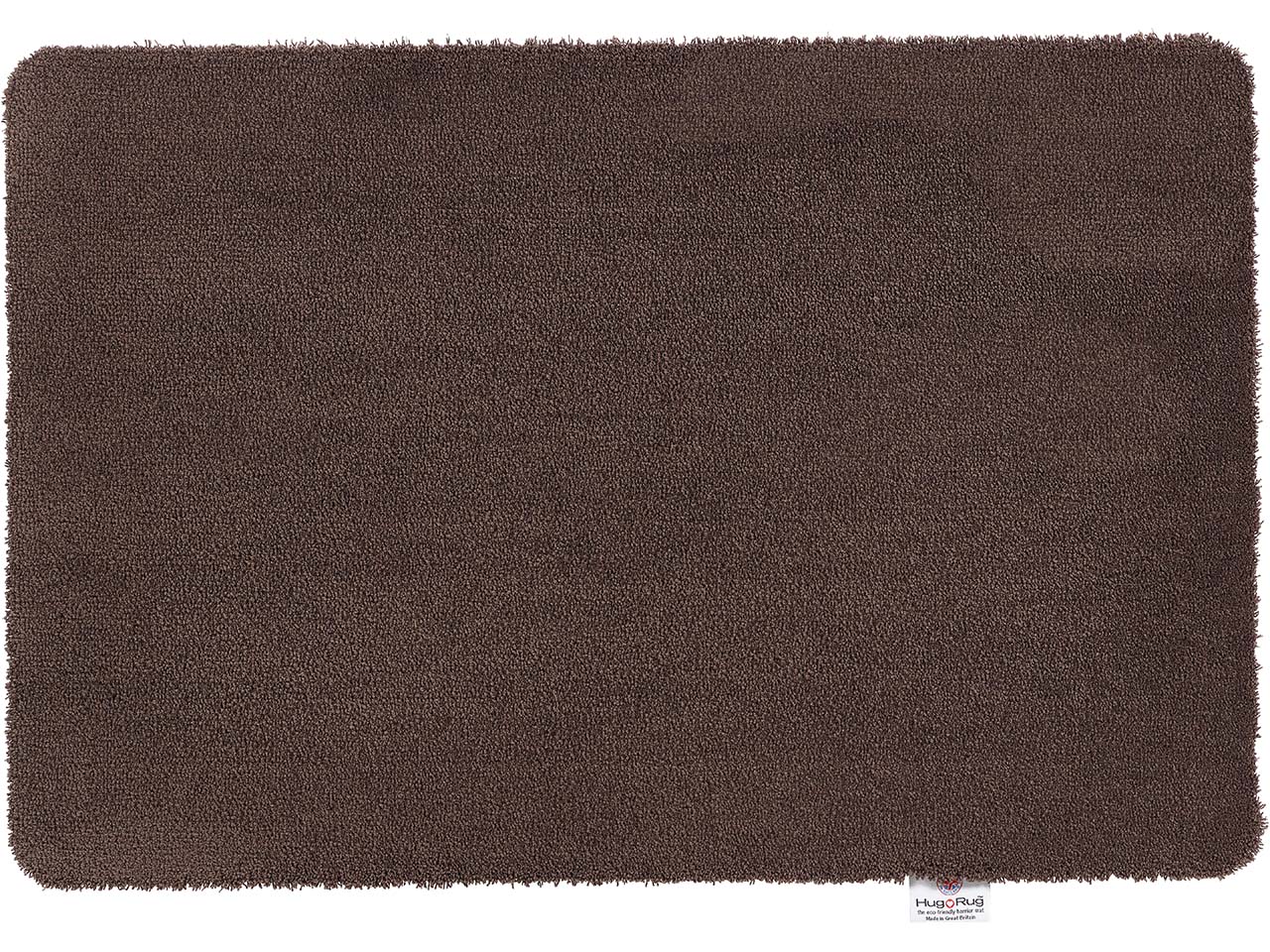 HugRug Fußmatte "Sense" aus recycelten Plastikflaschen, 75 x 50 cm, clove brown