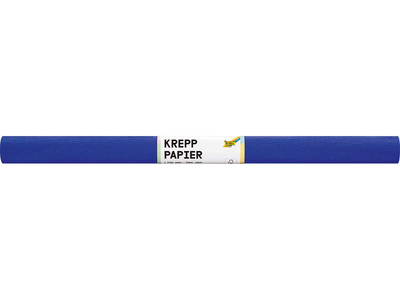 folia Krepppapier-Rollen, 50 cm x 2 m, 10 Rollen, brillantblau