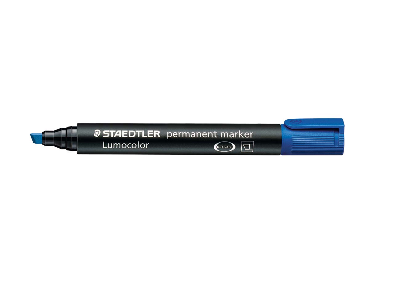 Staedtler Permanentmarker 'Lumocolor 350' blau mit Keilspitze