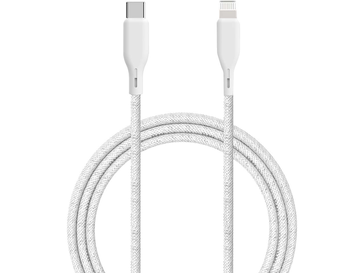 Upström Ladekabel "ESSENTIALS" USB-C auf Lightning,  weiß, 2,5 m