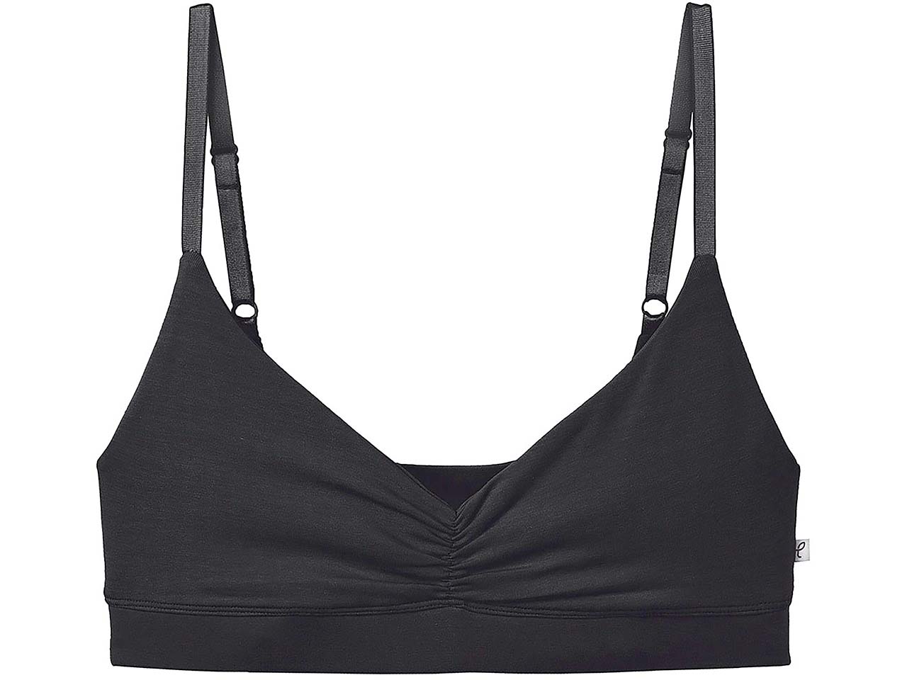 tranquillo Damen-Triangle-Bralette aus Tencel, black, Gr. L