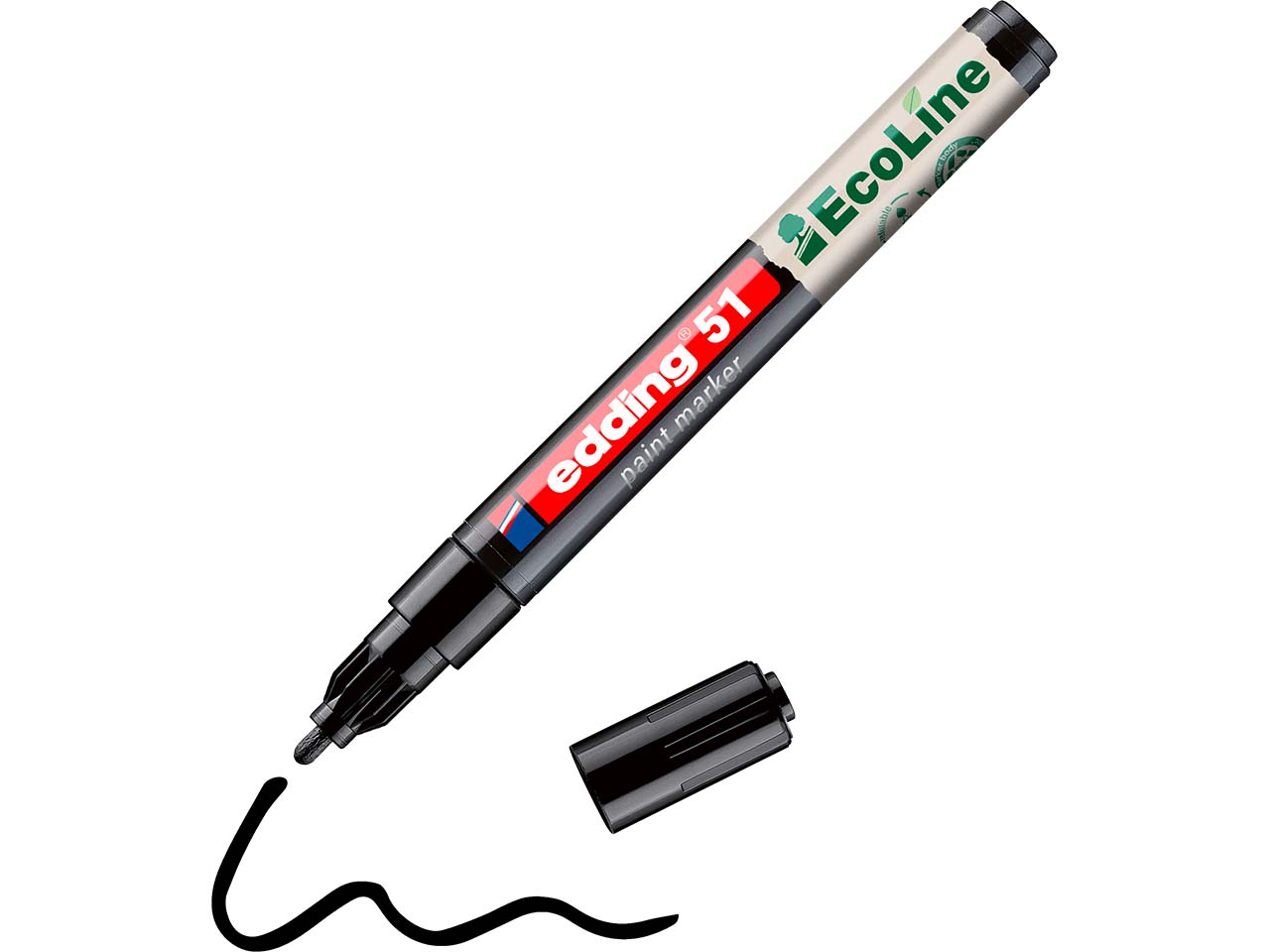 edding Lackmarker "51 EcoLine" wasserbasiert, schwarz
