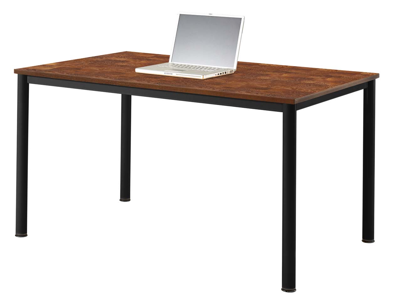 Schreibtisch "CONTACT Base" höheneinstellbar, 120 x 80 cm, schwarz, Robinie geölt