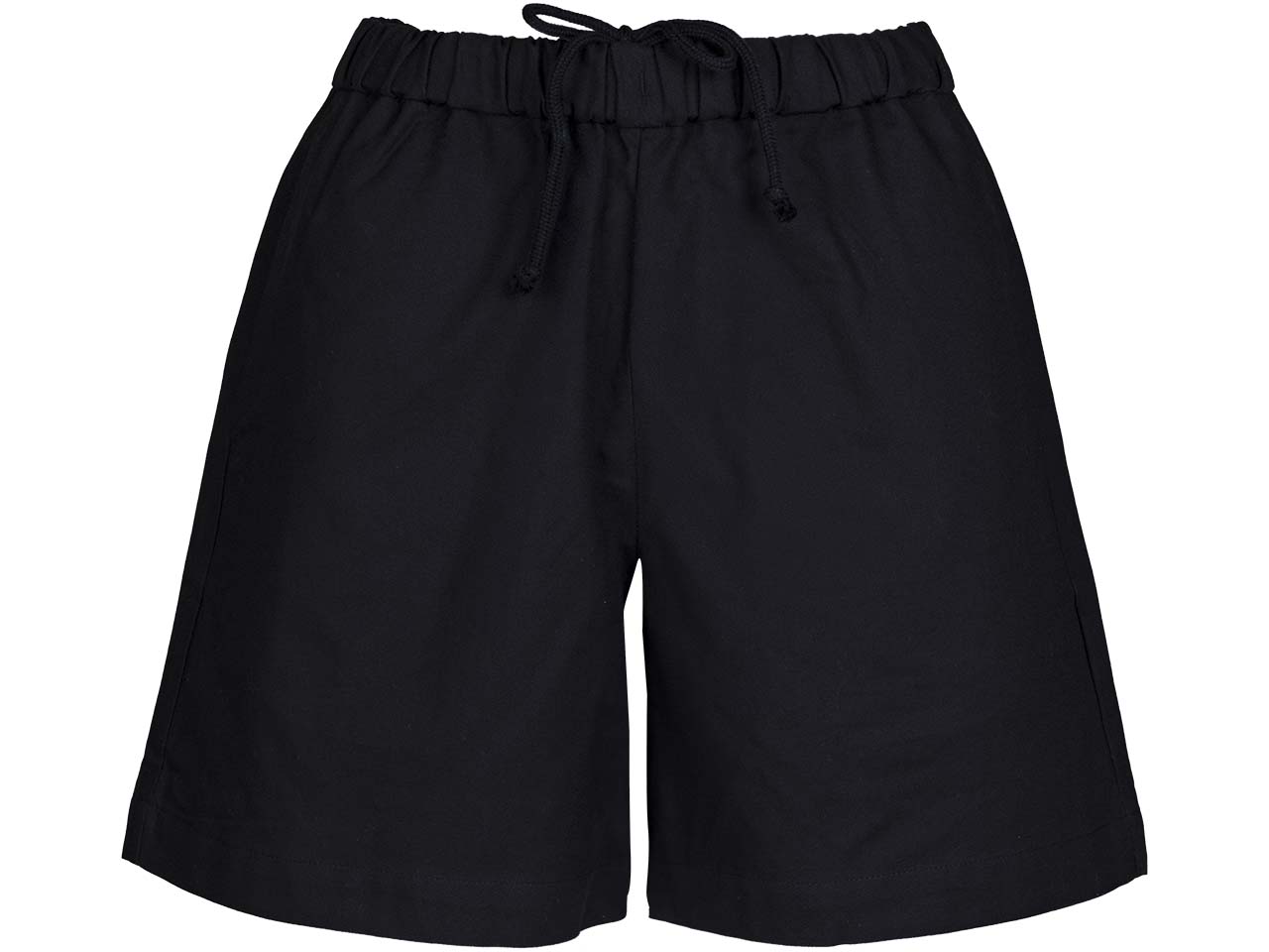 MELA Bio-Damen-Short "ESWARI" aus Kreppstoff, schwarz, Gr. S