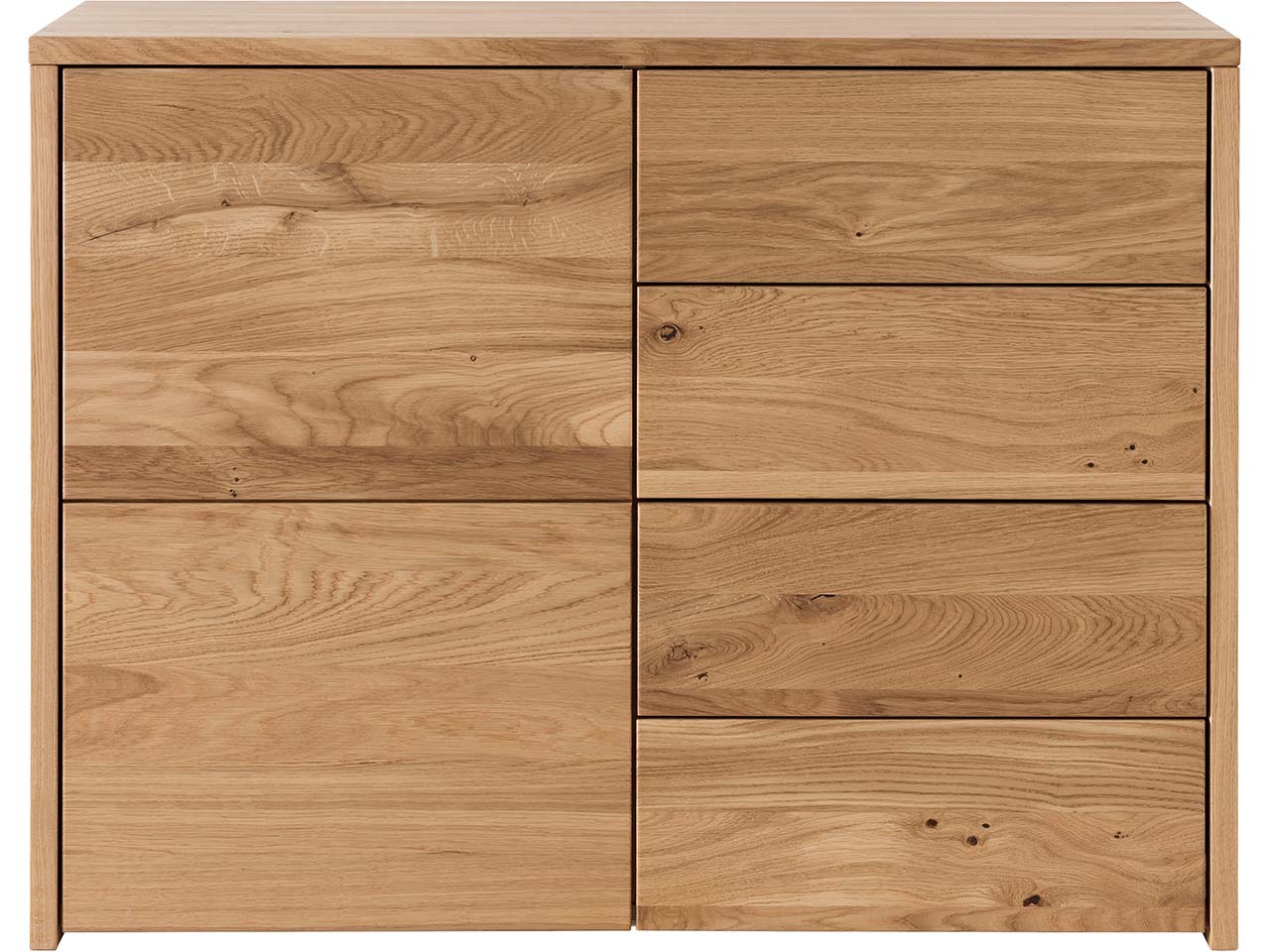 Forestales Kommode 'Bakersfield III' 1 Tür, 4 Schubladen, Eiche