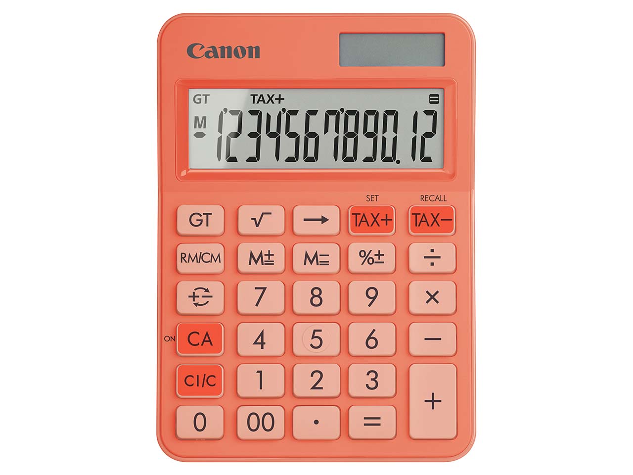 Canon Tischrechner "LS-125KB OR" 12 Stellen, pastellorange