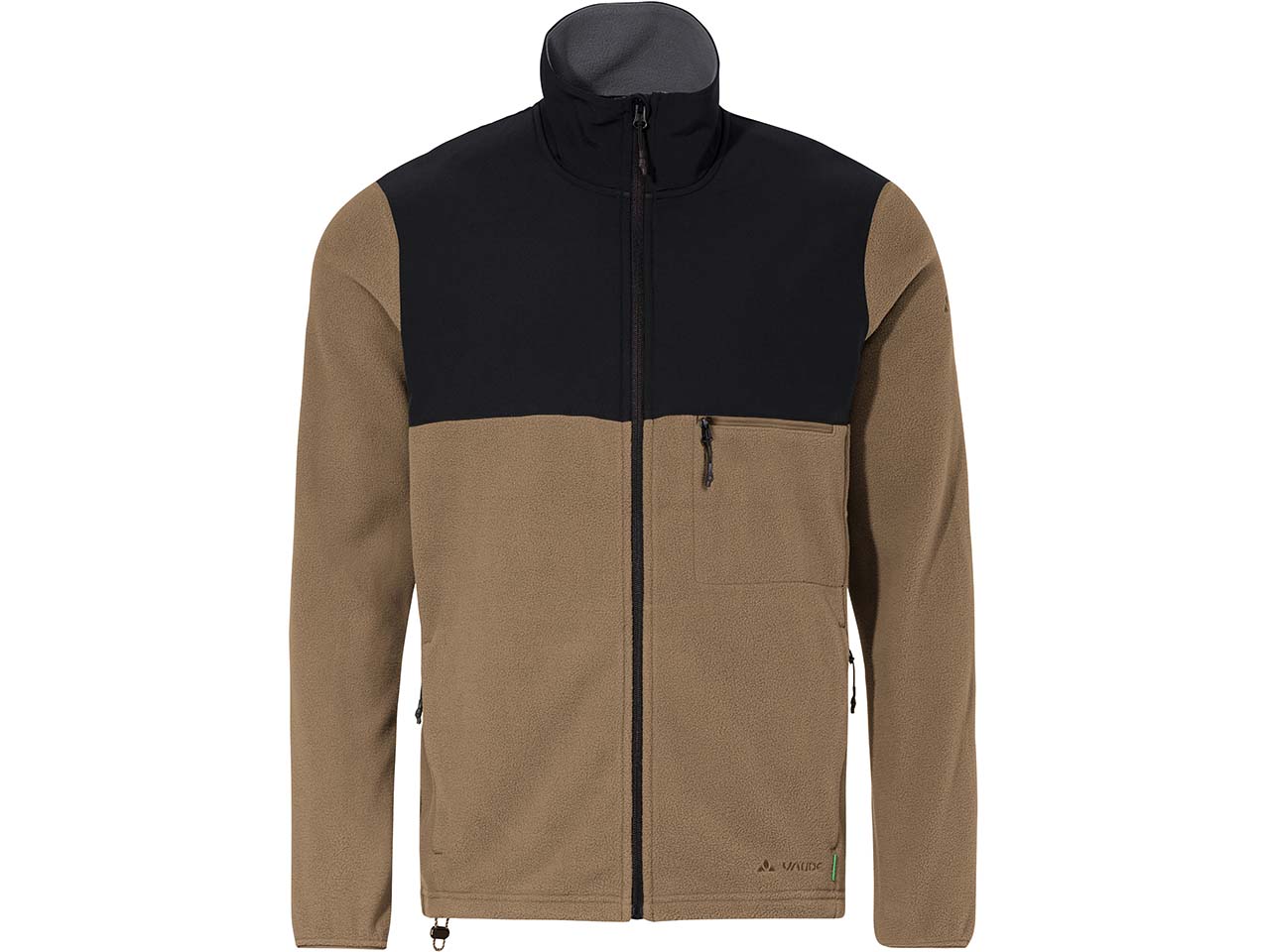 VAUDE Herren-Fleecejacke "Mineo II" mit Stehkragen, oat, Gr. M