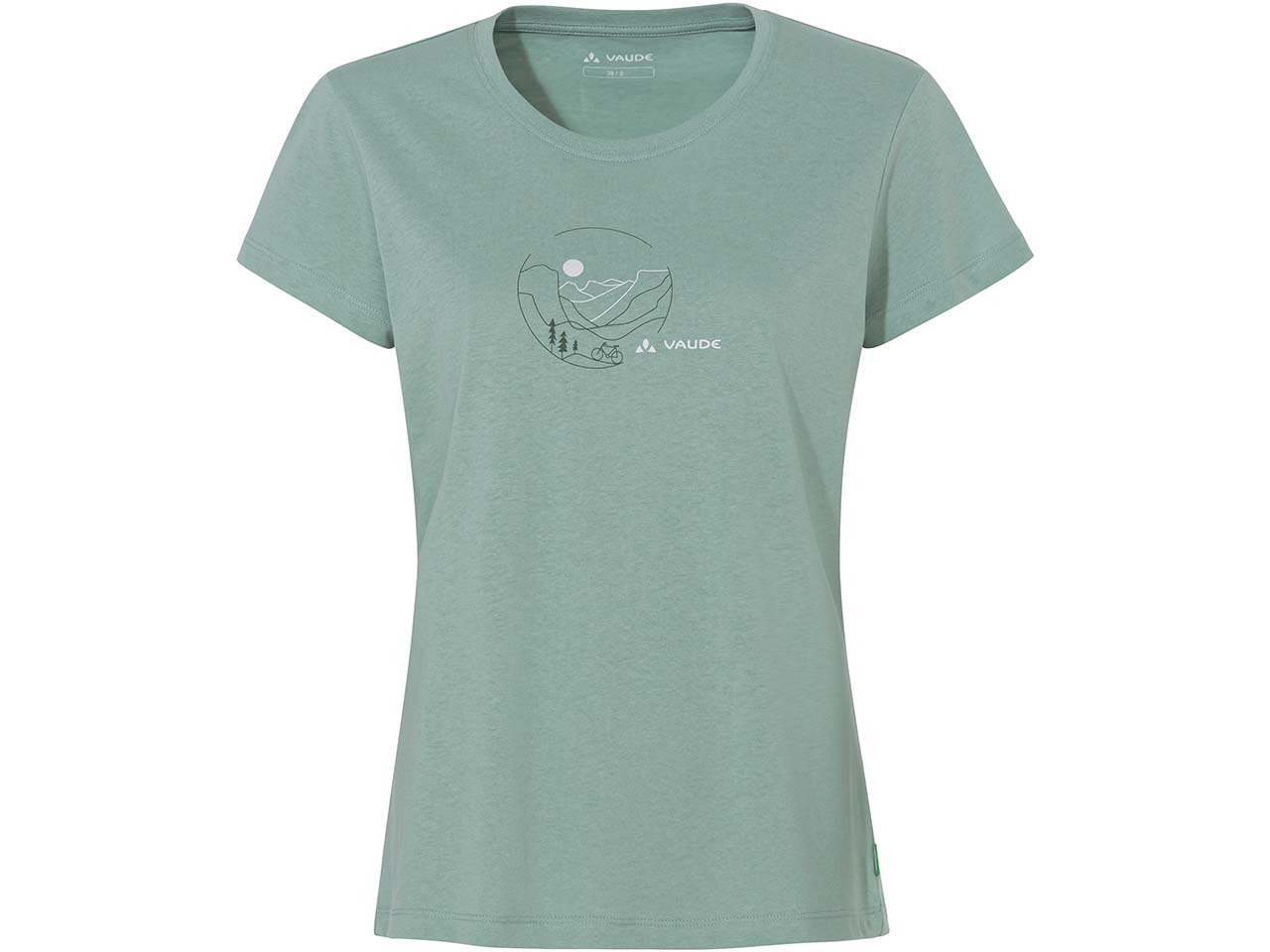 VAUDE Damen-T-Shirt 'Cyclist V' schnelltrocknend, dusty fern, Gr. 40