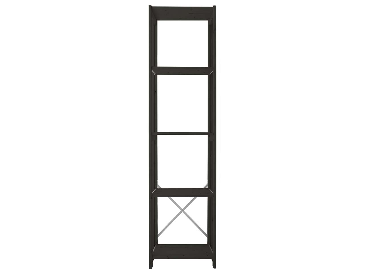 ABC Regal "Classic" B 46 x T 29,5 x H 179 cm, schwarz