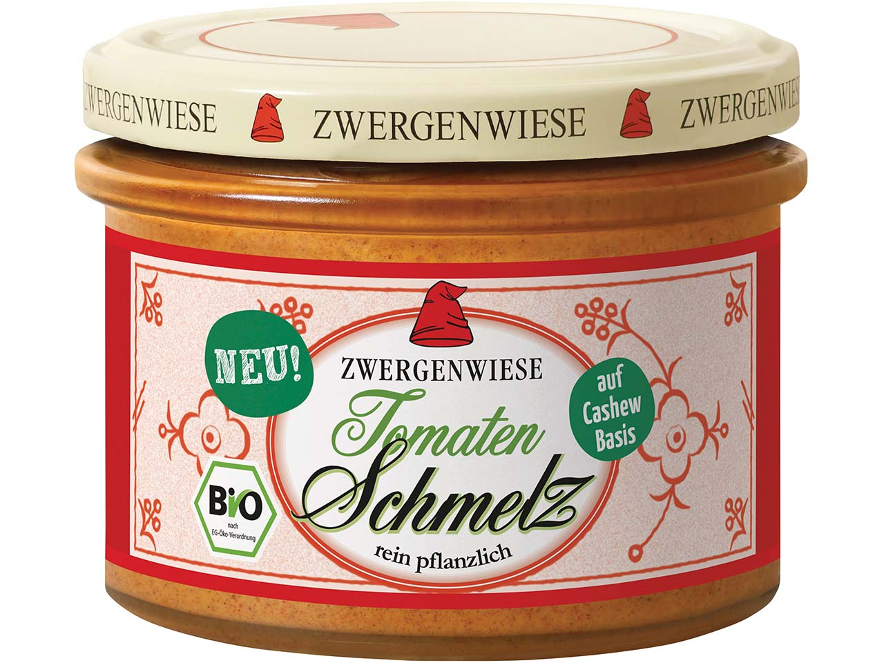 Zwergenwiese Bio-Brotaufstrich "Tomaten Schmelz", vegan, 160 g
