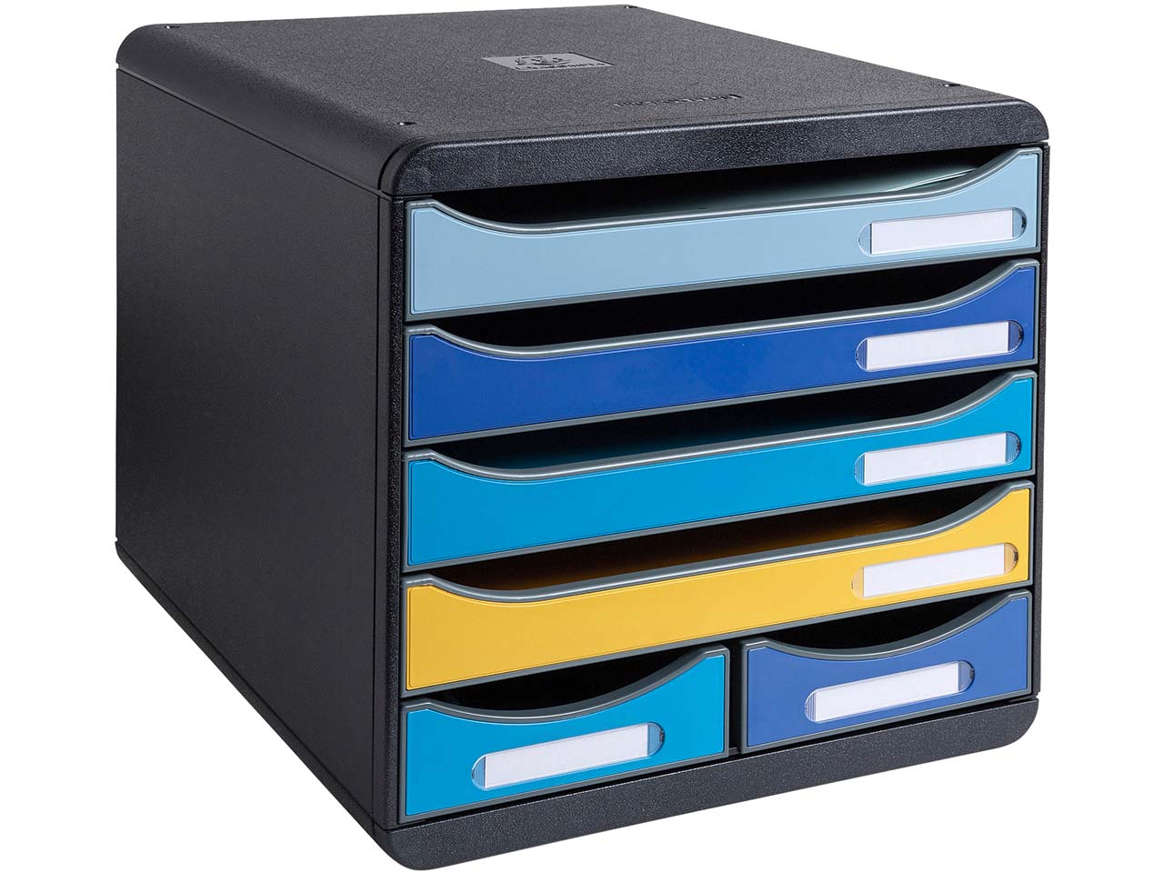 Exacompta Schubladenbox 'BEE BLUE Big-Box Maxi' mit 6 Schubfächern, aus Recyclingkunststof