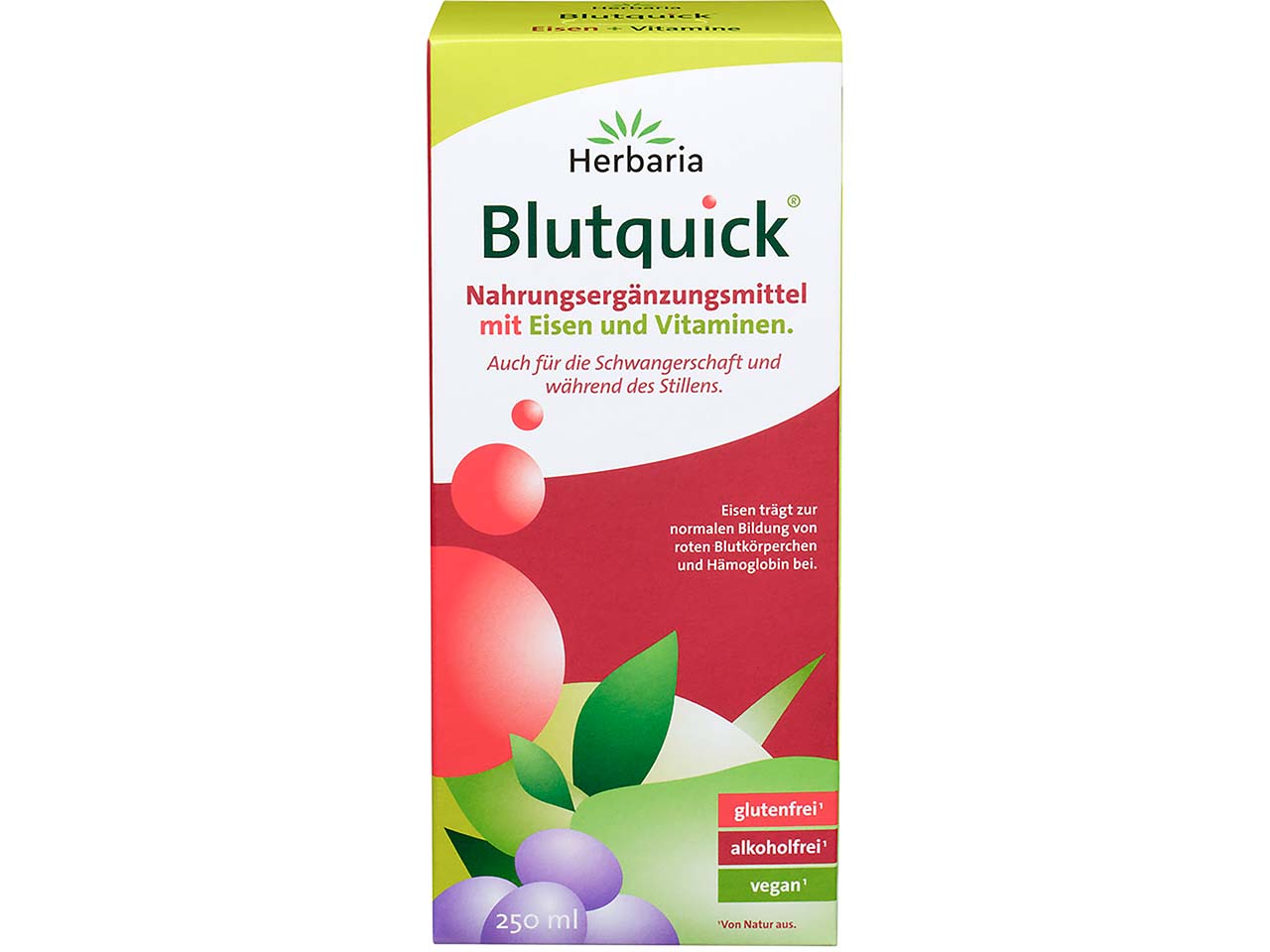 Herbaria "Blutquick" mit Eisen und Vitaminen, 250 ml
