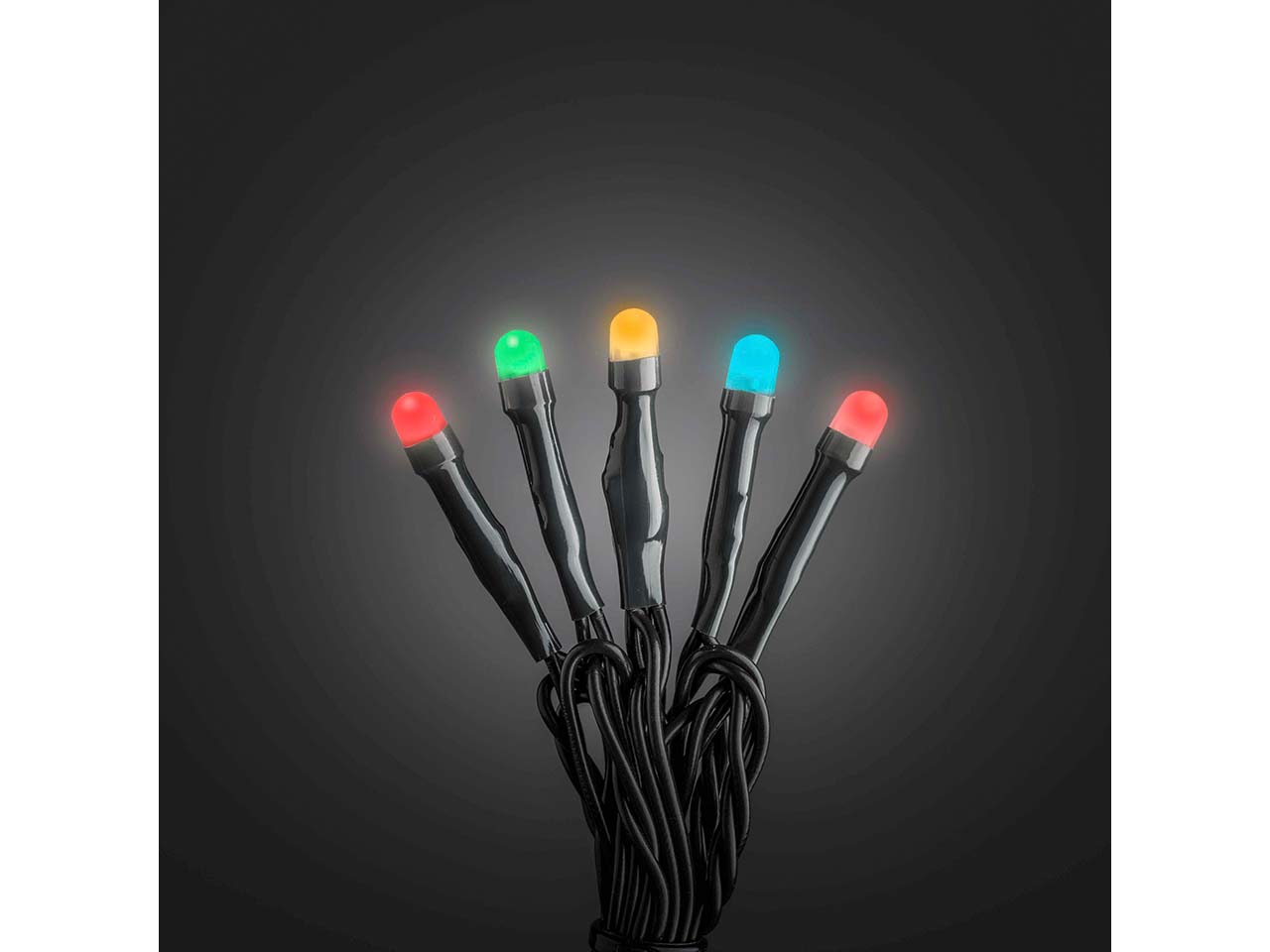 Konstsmide Micro LED-Lichterkette gefrostet, 120 Dioden bunt