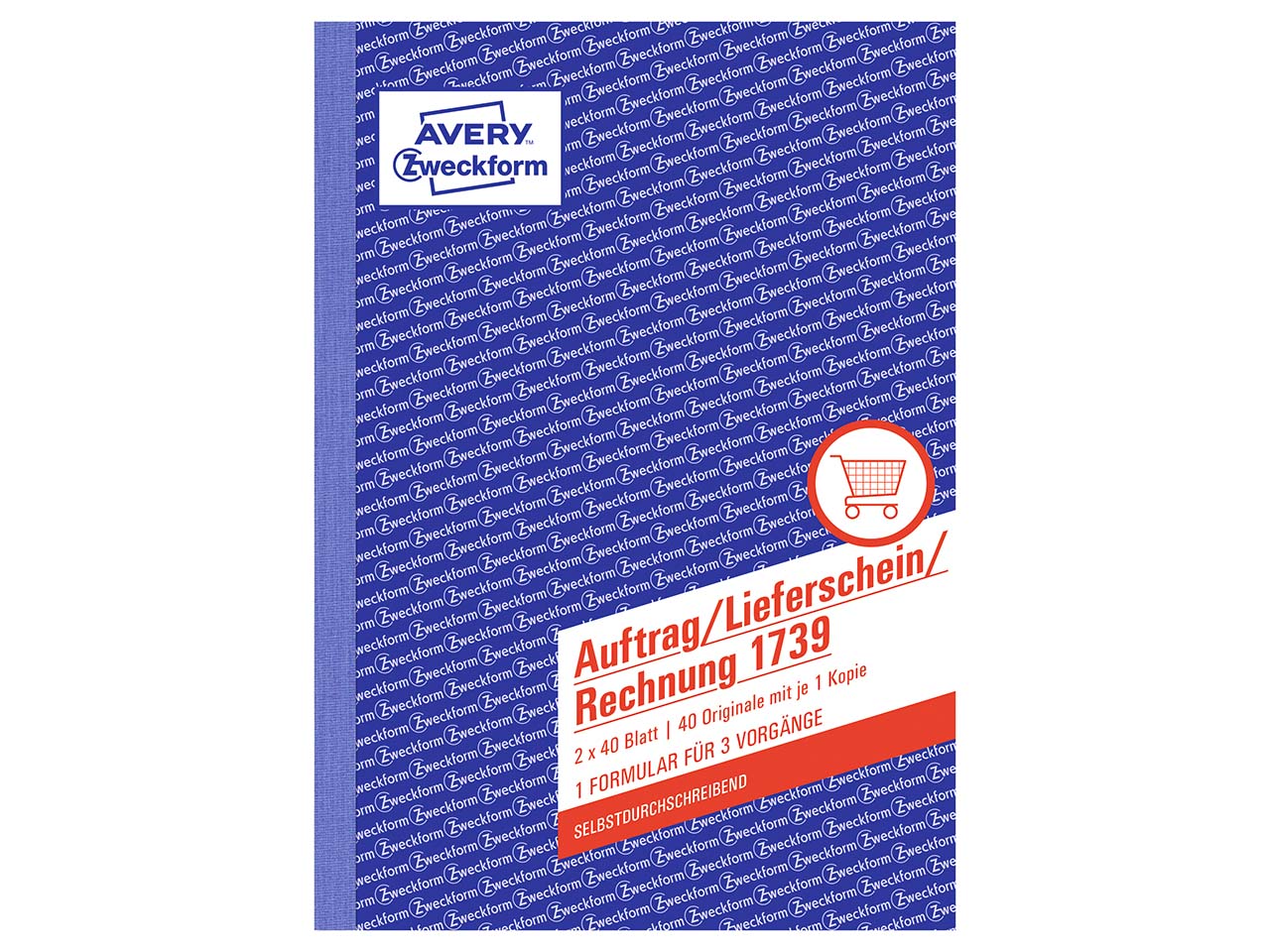 Avery Zweckform Formularbuch '1739' Auftrag/Lieferschein/Rechnung ECF, DIN A5