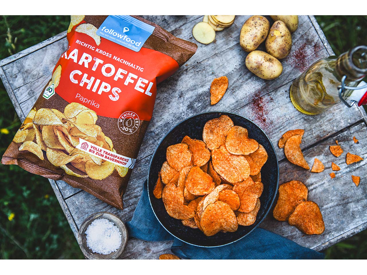 followfood Bio-Kartoffelchips "Paprika" 80 g