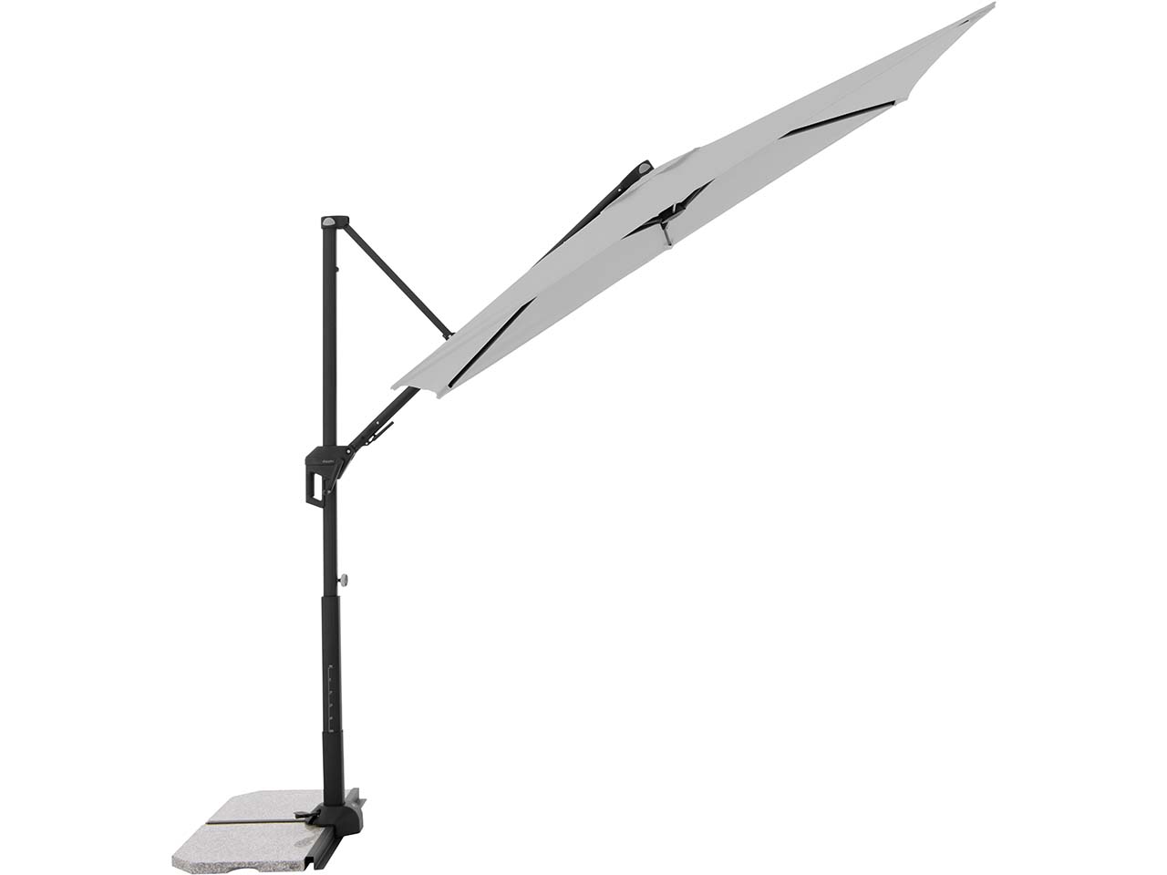 doppler Pendelschirm "ACTIVE Pendel Green Edition" 240 x 135 cm, hellgrau