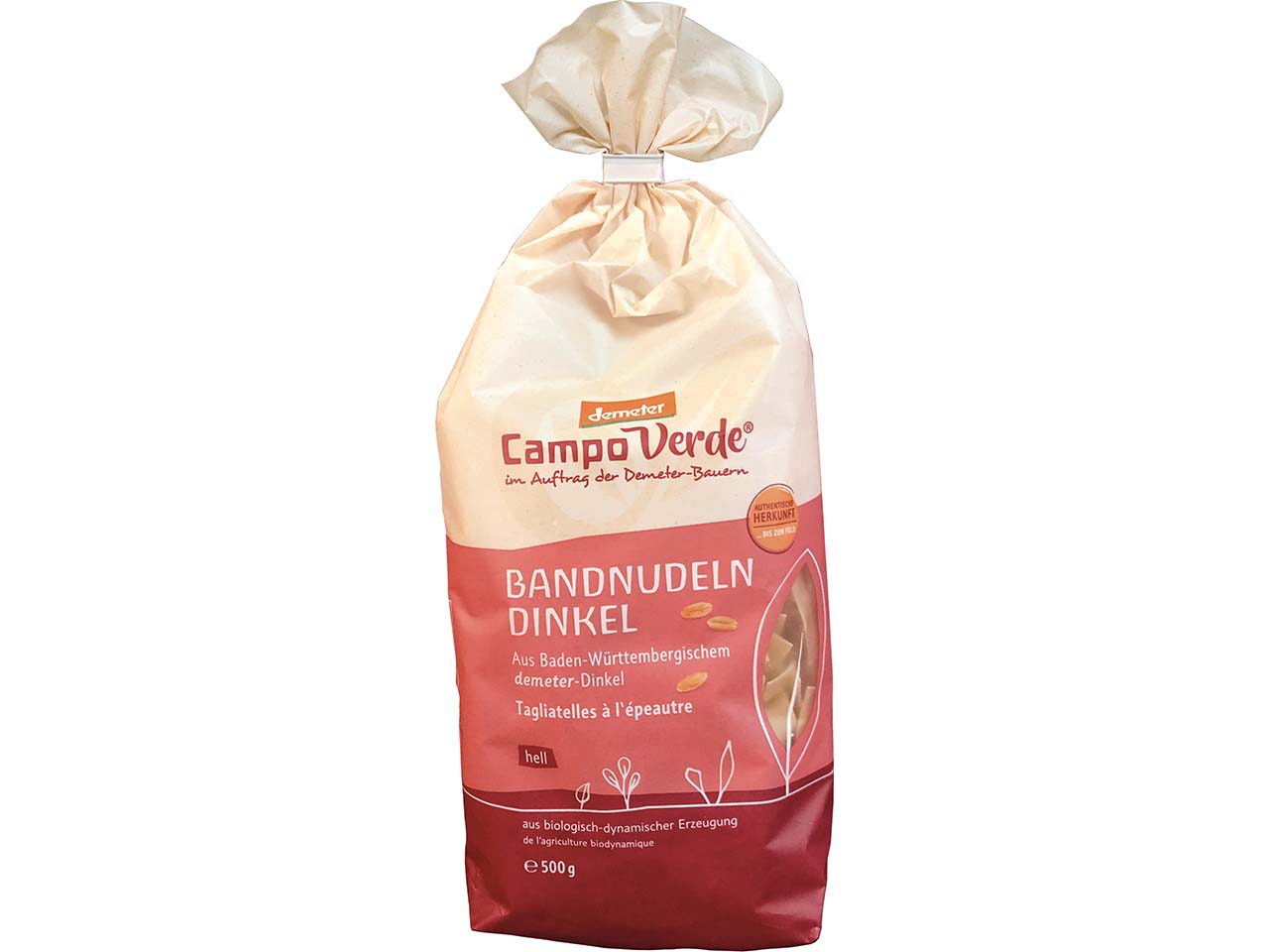 Campo Verde Bio-Bandnudeln aus Dinkel, 500 g