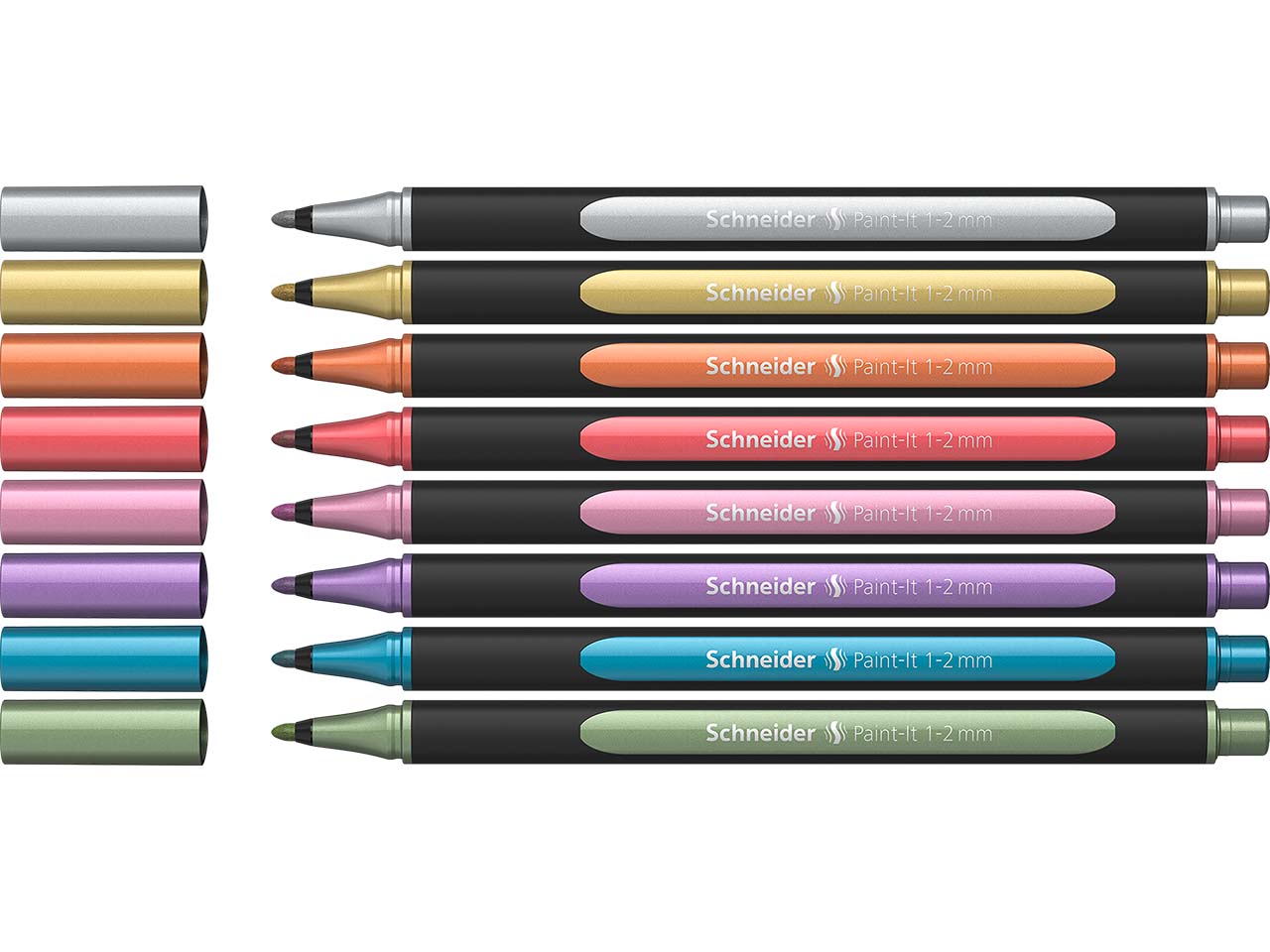 Schneider 8er Set Metallicliner "Paint-It" farbig sortiert
