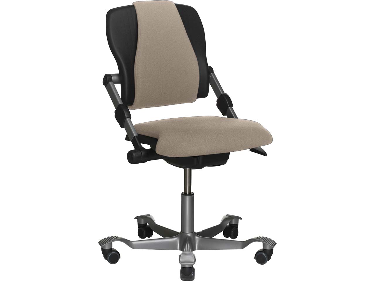 HAG Bürodrehstuhl "H03 340" Gestell: silber, Stoff: Select beige