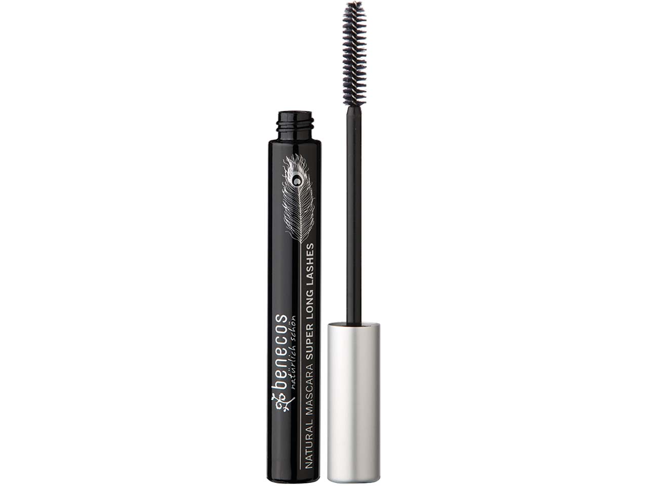 benecos Bio-Mascara "Super Long Lashes" carbon black, 8 ml