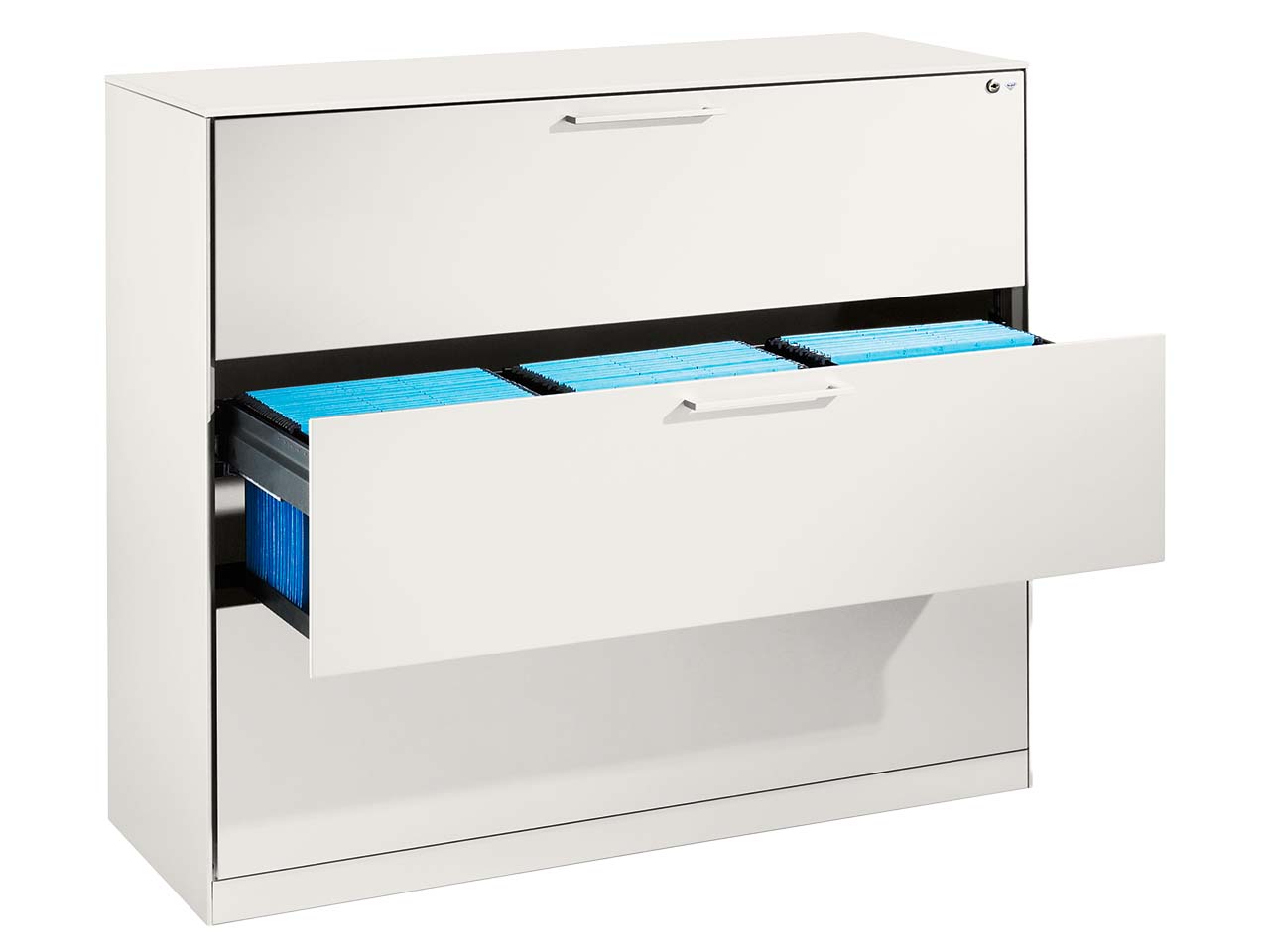 Hängeregistraturschrank "Pureness", Höhe 101 cm  (BxT) 120 x 43,5, weiß