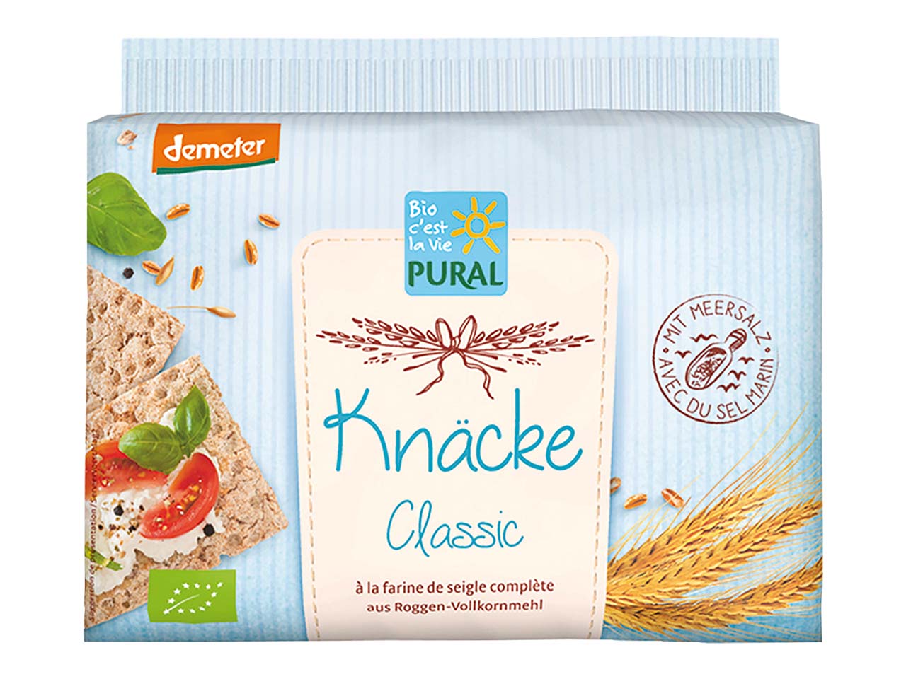 Pural Bio-Knäckebrot Roggen Vollkorn 'Classic', 250 g