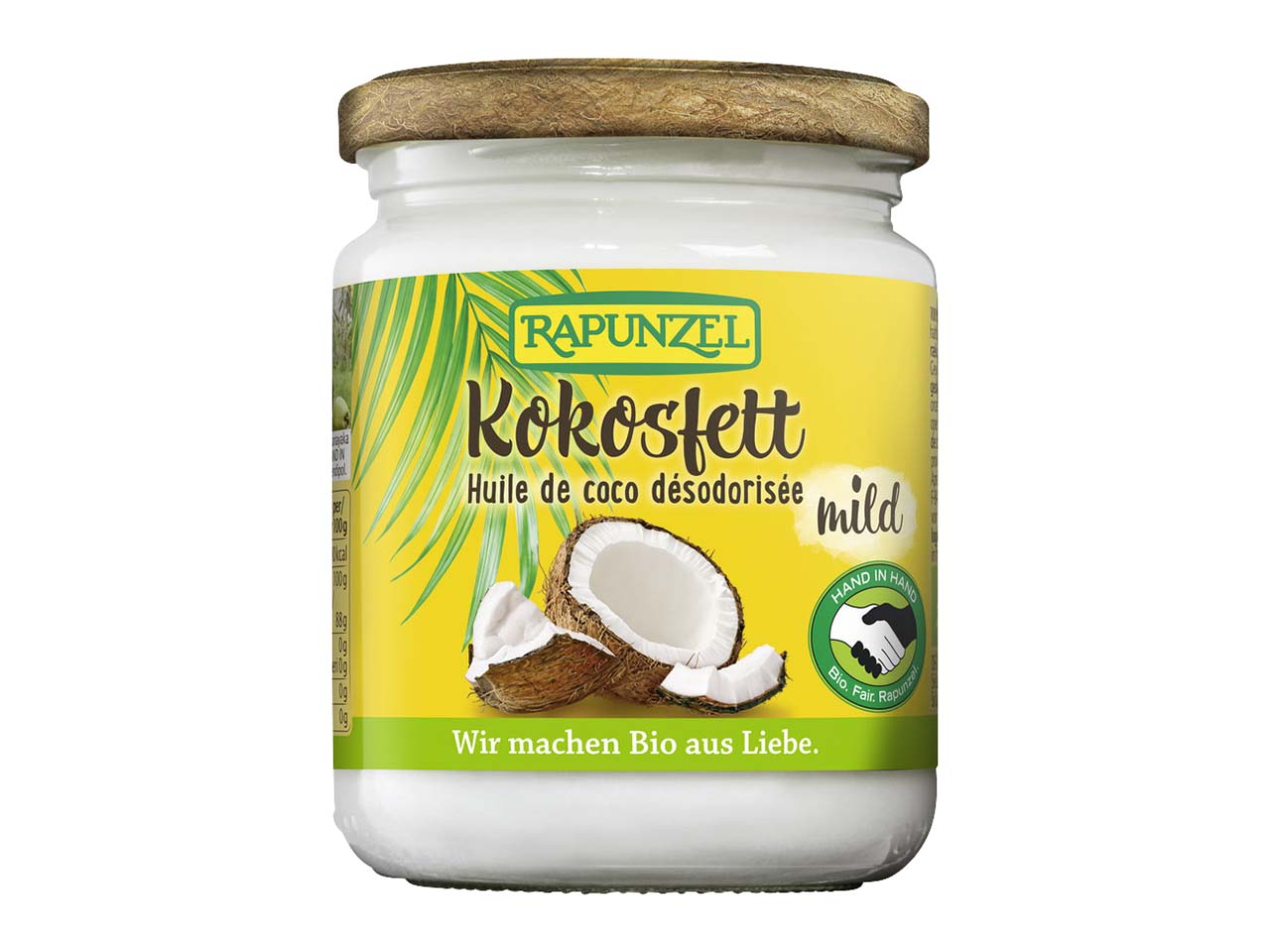 RAPUNZEL Bio-Kokosfett, mild, 200 g
