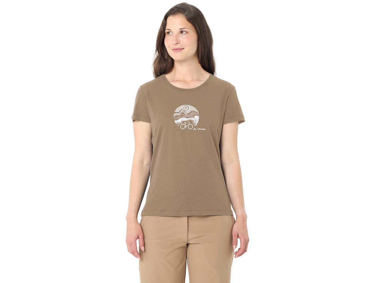 VAUDE Damen-T-Shirt 'Cyclist V' schnelltrocknend, oat, Gr. 38