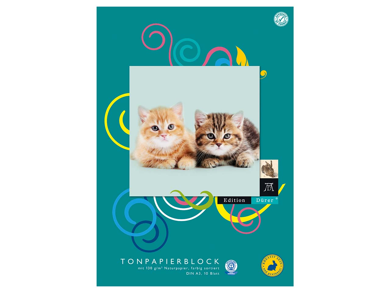 Tonpapierblock "Edition Dürer" geleimt DIN A3 10 Blatt 130 g/m²