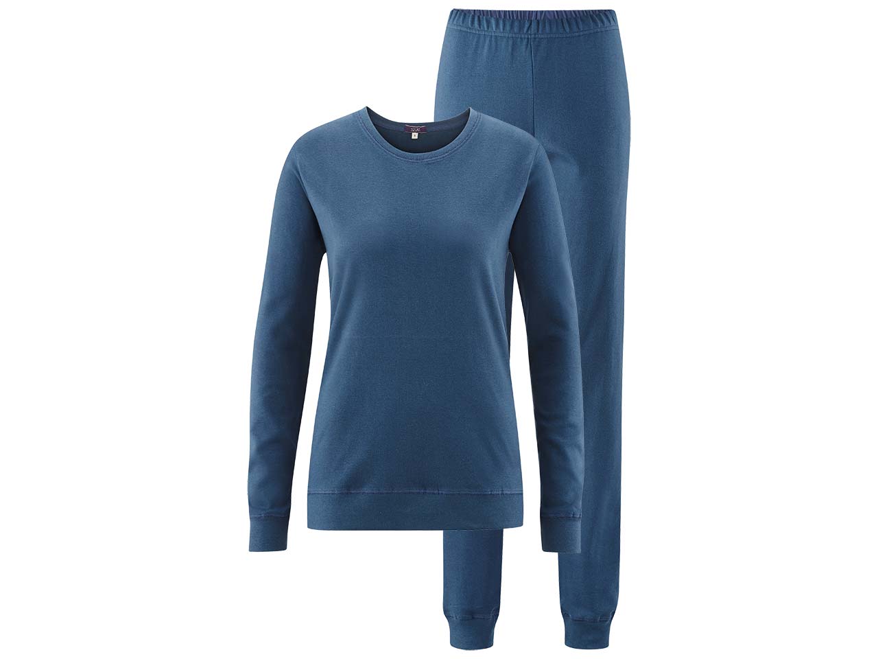 Living Crafts Bio-Damen-Schlafanzug "Betty" blue shadow, Gr. S