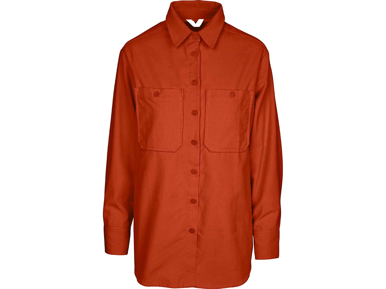 MELA Bio-Damen-Cordhemd 'JIYA' mit aufgesetzten Brusttaschen, brick, Gr. M